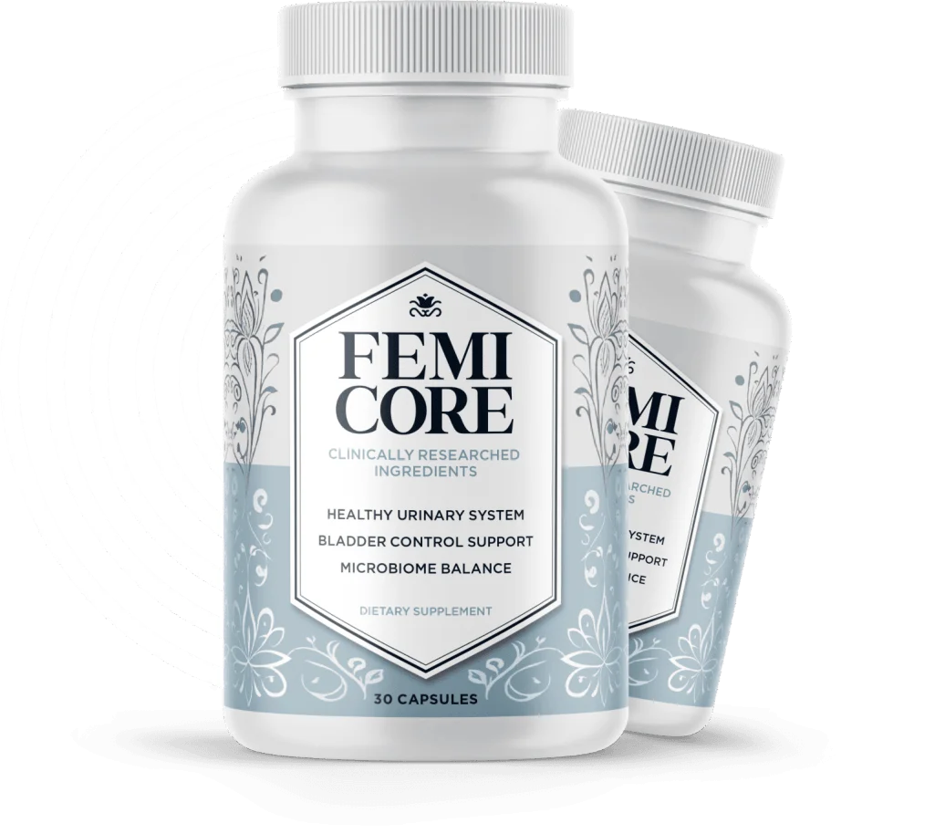 FemiCore bladder support supplement bottle for women